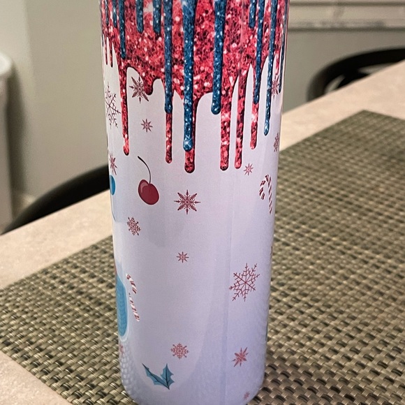 Stainless Steel 20 oz Christmas Tumbler. - Picture 4 of 5